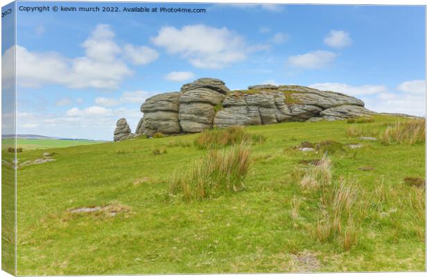 saddle tor dartmoor Canvas Print by kevin murch