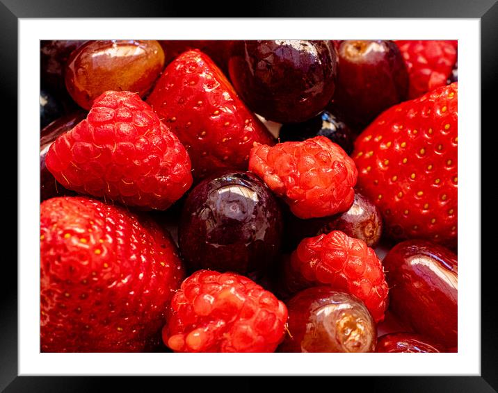 Fruits and berries Framed Mounted Print by Gerry Walden LRPS