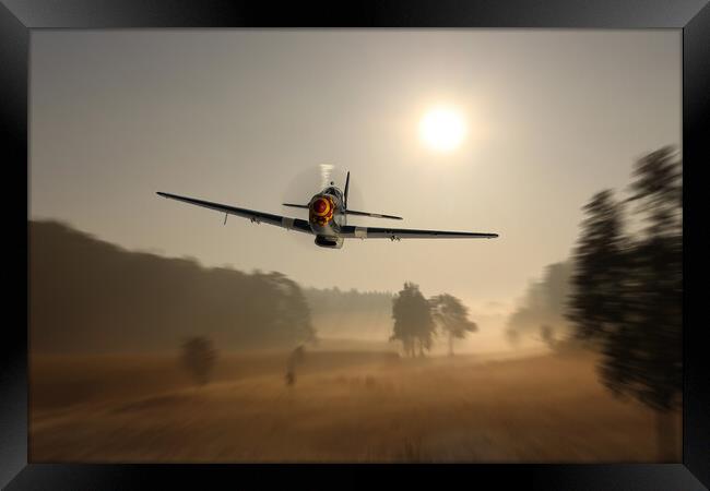 P-51 Mustang Old Crow Framed Print by J Biggadike