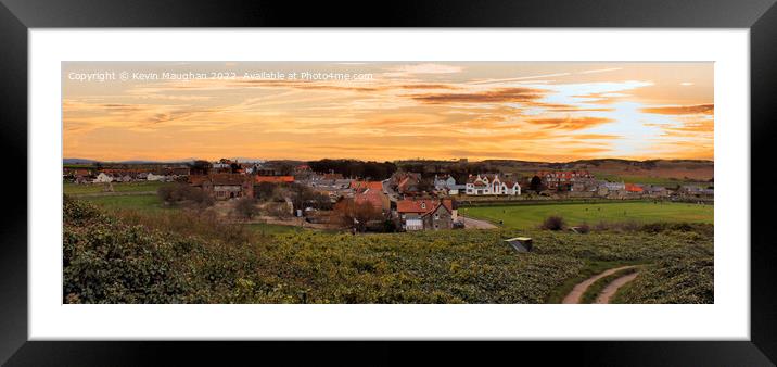 Bamburgh Village Framed Mounted Print by Kevin Maughan