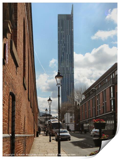 Beetham Tower Manchester Print by Kevin Maughan