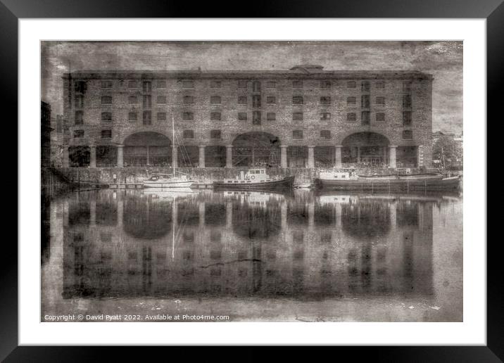 Vintage Royal Albert Dock Liverpool  Framed Mounted Print by David Pyatt