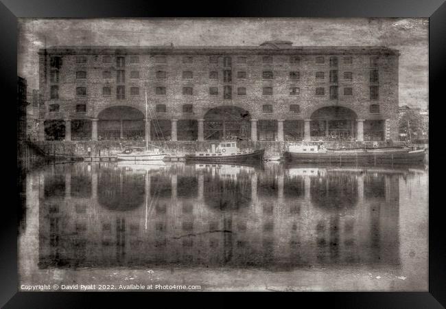 Vintage Royal Albert Dock Liverpool  Framed Print by David Pyatt