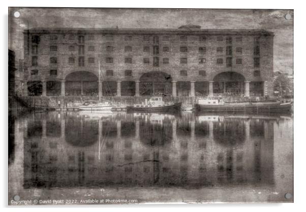 Vintage Royal Albert Dock Liverpool  Acrylic by David Pyatt