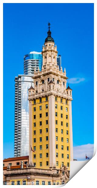 Freedom Tower Miami Florida Print by William Perry