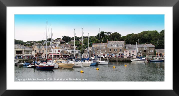 Padstow Harbour Framed Mounted Print by Mike Streeter