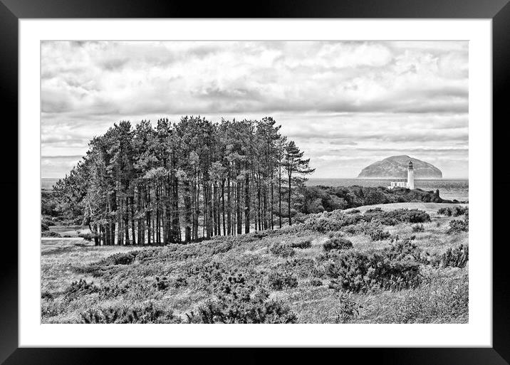 Abstract black&white Turnberry Ayrshire Framed Mounted Print by Allan Durward Photography