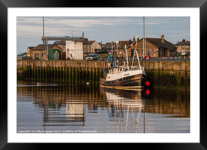 "Dawn's Tribute: Northumberland's Nautical Narrati Framed Mounted Print by Holly Burgess