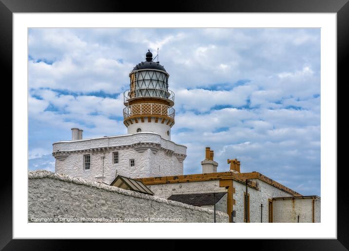 Kinnaird Head Castle Lighthouse Framed Mounted Print by DiFigiano Photography