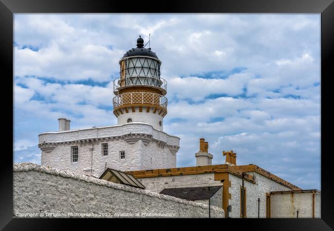 Kinnaird Head Castle Lighthouse Framed Print by DiFigiano Photography
