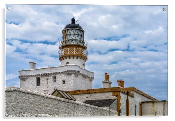Kinnaird Head Castle Lighthouse Acrylic by DiFigiano Photography