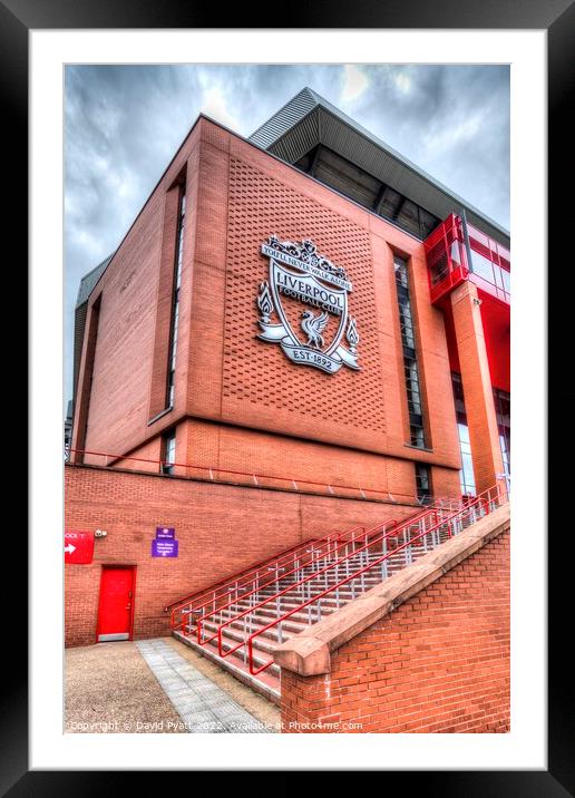 Liverpool FC Stadium  Framed Mounted Print by David Pyatt