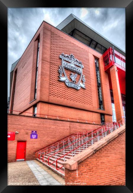 Liverpool FC Stadium  Framed Print by David Pyatt