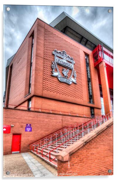 Liverpool FC Stadium  Acrylic by David Pyatt