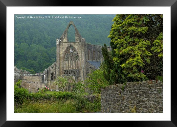Tintern Abbey Wye Valley Monmouthshire Framed Mounted Print by Nick Jenkins