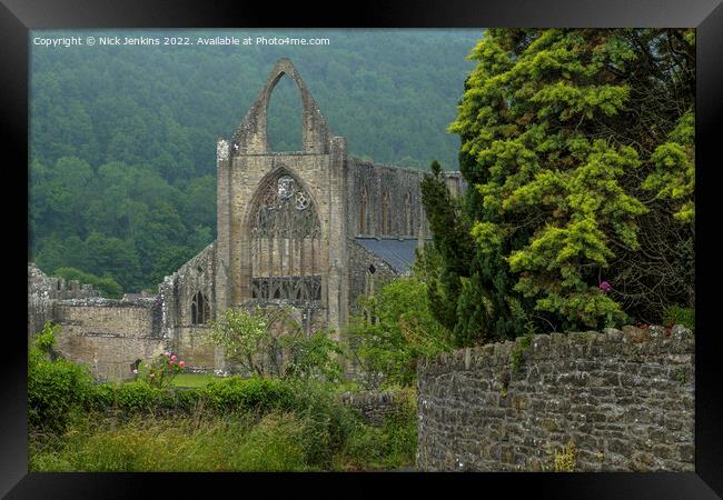 Tintern Abbey Wye Valley Monmouthshire Framed Print by Nick Jenkins