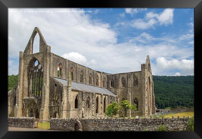 Tintern Abbey Wye Valley Monmouthshire  Framed Print by Nick Jenkins