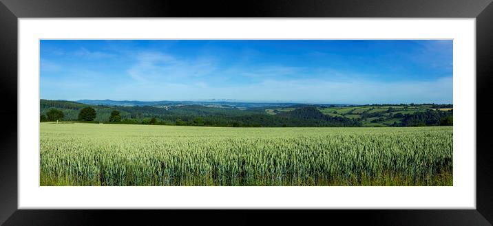 Tamar Valley  looking across to Bodmin Framed Mounted Print by Maggie McCall