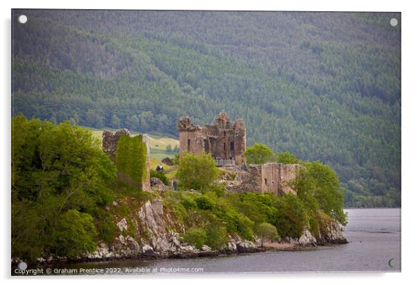Urquhart Castle on Loch Ness Acrylic by Graham Prentice