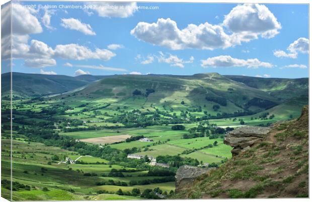  Vale Of Edale Canvas Print by Alison Chambers