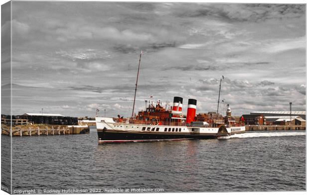 Waverley Leaving Port Ayr Canvas Print by Rodney Hutchinson