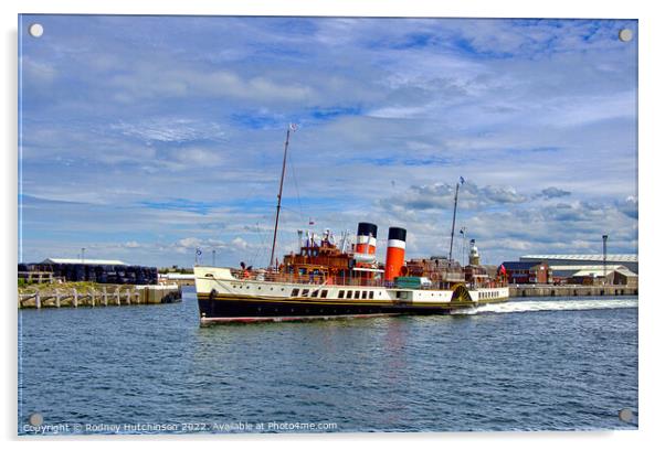 Leaving Port Ayr Acrylic by Rodney Hutchinson