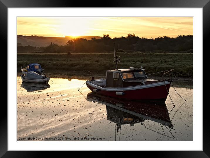 Set fair for a days fishing Framed Mounted Print by Dave Wilkinson North Devon Ph
