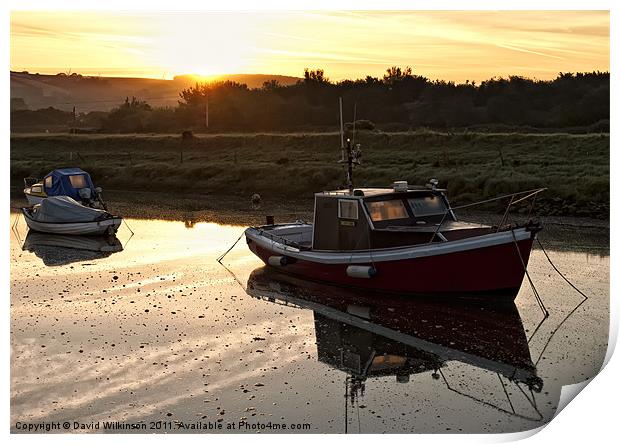 Set fair for a days fishing Print by Dave Wilkinson North Devon Ph