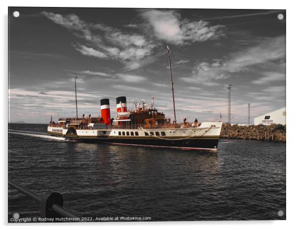 Waverley approaching Port Ayr Acrylic by Rodney Hutchinson