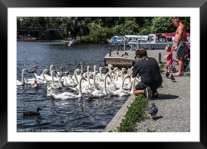 Busy at Wroxham Framed Mounted Print by GJS Photography Artist