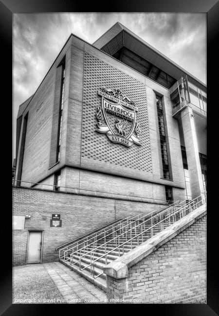 Anfield Stadium Liverpool  Framed Print by David Pyatt