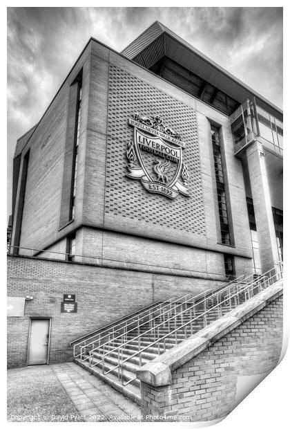 Anfield Stadium Liverpool  Print by David Pyatt