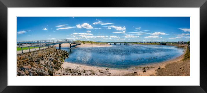 Lossiemouth Bridge Panorama Framed Mounted Print by Alan Simpson