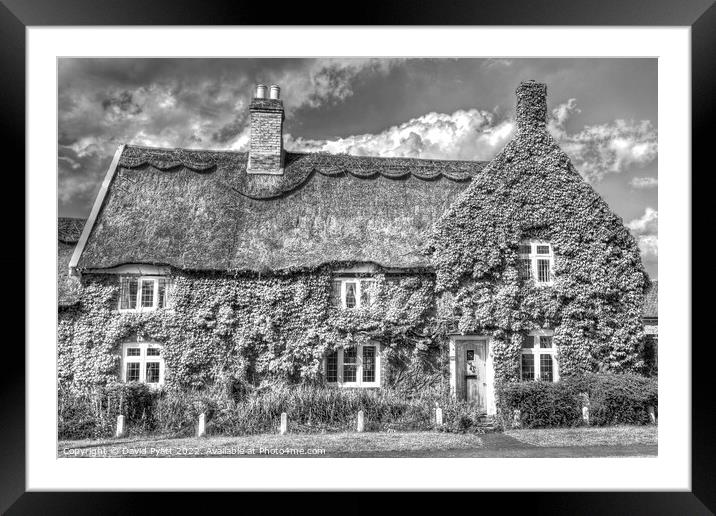 Thatched Cottage  Framed Mounted Print by David Pyatt