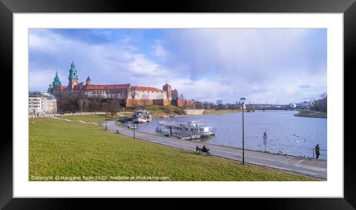 Wawel Castle by the Vistula River Framed Mounted Print by Margaret Ryan