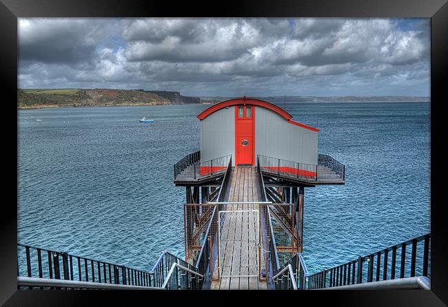 Old Lifeboat Station, Tenby Framed Print by Steve Purnell