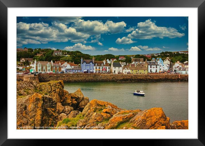 PortPatrick View Framed Mounted Print by Rodney Hutchinson