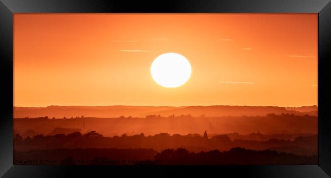 Majestic Solstice Sunset Framed Print by David McGeachie