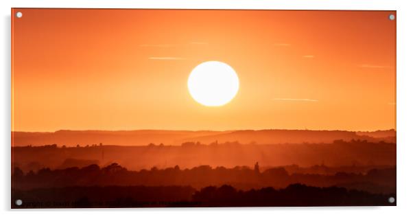 Majestic Solstice Sunset Acrylic by David McGeachie