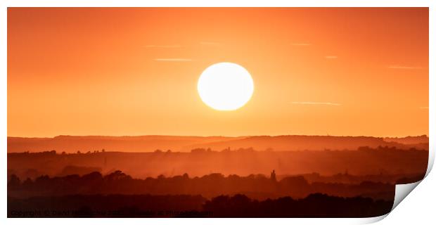 Majestic Solstice Sunset Print by David McGeachie