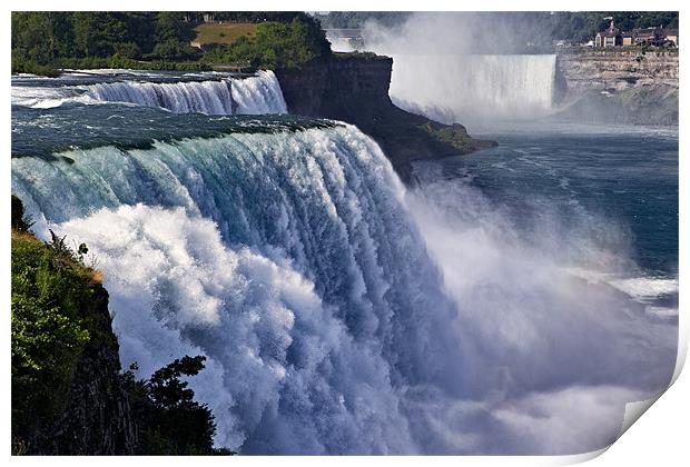 The Fury of the American Falls - Niagara Print by Sharpimage NET