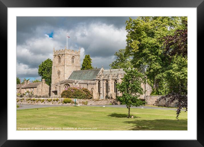 Church of St Romald, Romaldkirk, Teesdale Framed Mounted Print by Richard Laidler