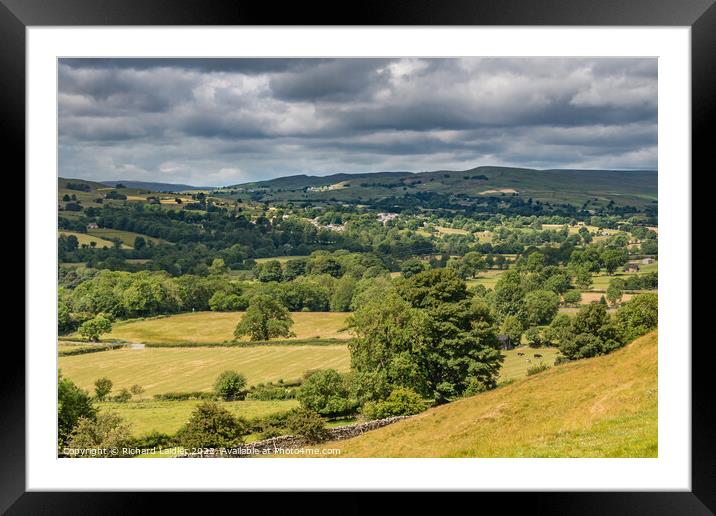 Mickleton and Lunedale from Eggleston Framed Mounted Print by Richard Laidler