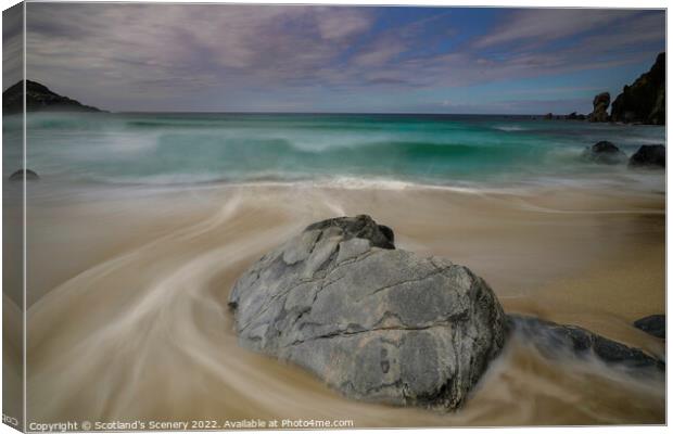 Dalmore Beach, Isle of Lewis, Outer Hebrides. Canvas Print by Scotland's Scenery
