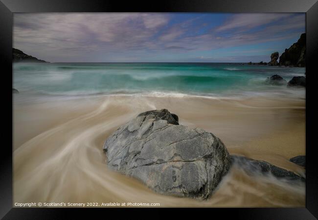 Dalmore Beach, Isle of Lewis, Outer Hebrides. Framed Print by Scotland's Scenery