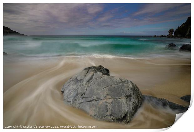 Dalmore Beach, Isle of Lewis, Outer Hebrides. Print by Scotland's Scenery