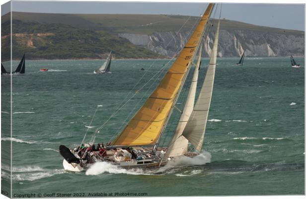 Around The Island Race 2022 (Isle of Wight) Canvas Print by Geoff Stoner