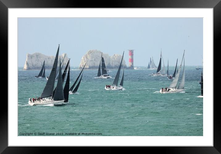 Heading to The Needles (Isle of Wight) Framed Mounted Print by Geoff Stoner