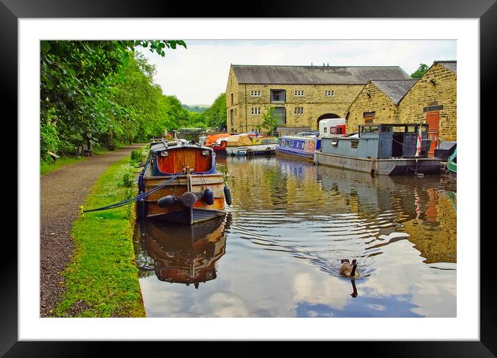 Sowerby Bridge Framed Mounted Print by David Birchall