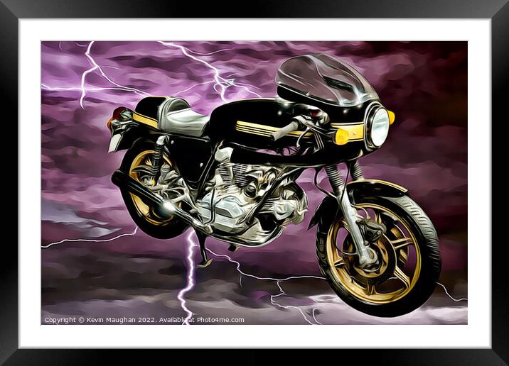 Ducati 900 Super Sport Framed Mounted Print by Kevin Maughan